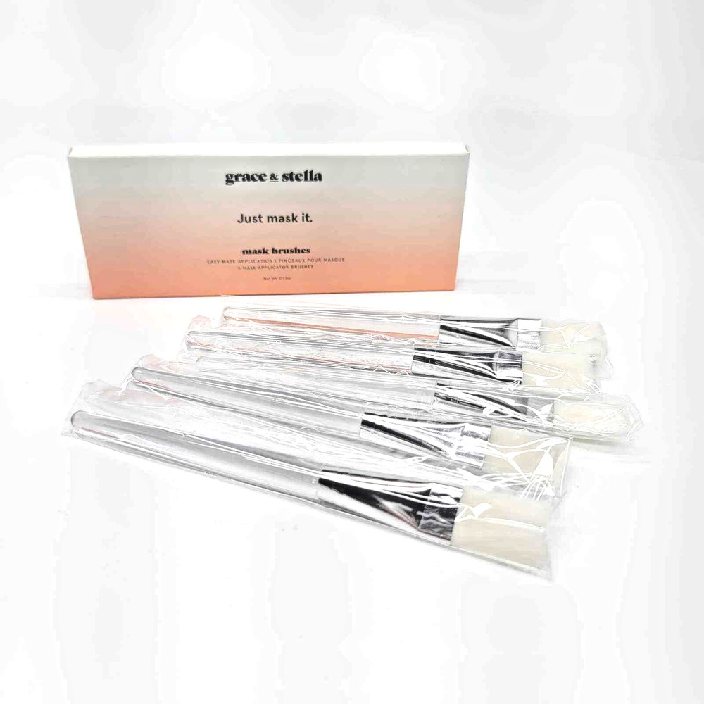 Grace & Stella Just Mask It Mask Brushes 5 Mask Applicator Brushes 0.1 lbs